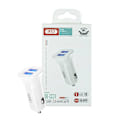 Pikkukuva 1 / 6: Billaddare Universal 12W  Snabbladdning Dual USB 2,4Amp White