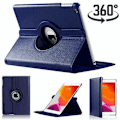 Miniatyrbillede 2 af 2: iPad 7. / 8. / 9. generation 10,2" - etui kan drejes 360º blå Blue