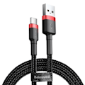 Miniatyrbillede 1 af 5: Baseus USB-C Hurtig opladning Ladekabel Samsung / Android -3m Black