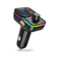 Miniatyrbillede 1 af 7: Bluetooth FM Sändare 25W Billaddare med 1 X USBC, 2XUSB-laddning Black