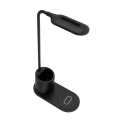 Miniatyrbillede 2 af 2: Rebeltec LED-lampe med 10W QI trådløs induktionsoplader - iPhone Black