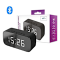 Miniatyrbillede 1 af 3: Trådløs Bluetooth-højttaler med spejlur og mikrofon Black