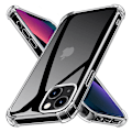 Miniatyrbillede 1 af 5: iPhone 13 - Bumper Extra Stöttåligt Slim Mjuk Skal Transparent