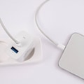 Miniatyrbillede 4 af 6: Snabbladdare för iPhone / Samsung 30W PD USB-C, USB Väggladdare White