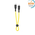 Miniatyrbild 1 av 3: 25cm 60W USB-C To USB-C PD Snabbladdning kabel Samsung, iPhone15/16 Gul