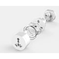 Miniatyrbillede 5 af 6: Universal rejseadapter AC Akyga AK-AD-61 Worldwide - Vit White