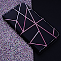 Pikkukuva 2 / 3: Samsung Galaxy A13 5G / A04s -Smart Trendy Mobilplånbok - Linear Black