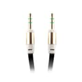AUX Ljudkabel med 3,5 mm  kontakt - 1m Black