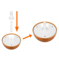 Miniatyrbillede 3 af 5: Luftfugter Aroma Diffuser 4 farver oplyst 130ml Lyst træ Light brown