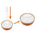 Pikkukuva 3 / 5: Kostutin Aroma Diffuser 4 väriä valaistu 130ml Vaaleaa puuta Light brown