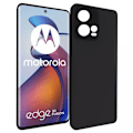 Miniatyrbild 1 av 2: Motorola Edge 30 Fusion  - Matt TPU Mjuk Skal - Svart Svart