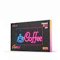 Miniatyrbillede 3 af 3: Neon PLEXI LED COFFEE Batteri + USB Forever Light Blå rosa Multicolor
