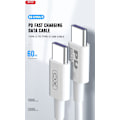 Miniatyrbillede 2 af 5: 60W USB-C To USB-C PD 2m Snabbladdning kabel Samsung, iPhone 15/16 White