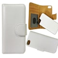 Miniatyrbillede 2 af 2: iPhone 5/5s/SE  Eco-Läder Mobilplånbok avtagbar Bakstycket - Vit White