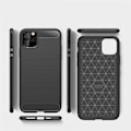 Pikkukuva 3 / 4: iPhone 12 Mini - Flexibel Carbon Mjuk Skal - Svart Black