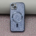 Pikkukuva 2 / 3: iPhone 13 PRO - Magasafe 2i1 Glitter / Transparent Chrome Skal Blue
