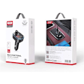 Miniatyrbillede 3 af 3: Bluetooth FM-sändare + USB-C / USB-A Billaddare 3.1A - Svart Black