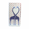 Miniatyrbillede 3 af 3: iPhone X / XS - Smart Trendy Sweet Hearts Flip Case Mobilplånbok White