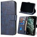 Pikkukuva 1 / 3: iPhone 12 PRO MAX - Book Case Fodral Mobilplånbok Blå Blue