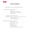 Miniatyrbillede 2 af 7: 18W hurtig biloplader med TWS Bluetooth 5.0 hovedtelefoner - hvid White