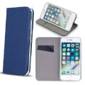 Miniatyrbillede 1 af 2: iPhone 7/8 Smart Carbon Flip Case Mobilpung - Mørkeblå Dark blue