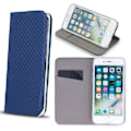Pikkukuva 1 / 2: iPhone 7/8 Smart Carbon Flip Case Mobiililompakko - Tummansininen Dark blue