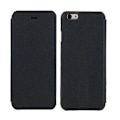 Miniatyrbild 1 av 3: iPhone 6 / 6s - Eco-Läder Toppkvalitet Slim Flip Case - Svart Svart
