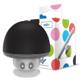Pikkukuva 1 / 4: Langaton kannettava Bluetooth-kaiutin mikrofonilla, matkapuhelinteline Black
