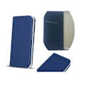 Pikkukuva 2 / 2: iPhone 7/8 Smart Carbon Flip Case Mobiililompakko - Tummansininen Dark blue