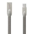 Miniatyrbillede 2 af 3: Beeyo USB-C fladt kabel til smartphones - 2Amp Grey