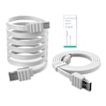 Miniatyrbild 2 av 3: DEVIA USB-C 2Amp Flat kabel för Smartphones - Längd 1m Vit