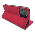 Miniatyrbillede 3 af 4: Samsung Galaxy S25 Edge - Smart Suede Läder fodral Mobilplånbok Röd Red