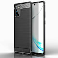 Miniatyrbillede 1 af 2: Samsung Galaxy S20 - Flexibel Carbon Mjuk TPU Skal - Svart Black