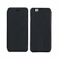 Miniatyrbild 2 av 3: iPhone 6 / 6s - Eco-Läder Toppkvalitet Slim Flip Case - Svart Svart