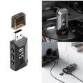 Pikkukuva 1 / 3: USB Bluetooth-sändare, FM-ljudströmning, handsfreesamtal XO Black