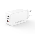 Miniatyrbild 1 av 3: Snabbladdare för iPhone / iPad / Samsung 65W PD Dual USB-C, USB Väggladdare Vit