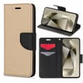 iPhone 14 Pro Max - Smart Fancy Mobilplånbok Guld/Svart Guld