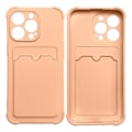 Pikkukuva 1 / 3: iPhone 13 PRO -Bumper Mjuk Korthållare Skal - Rosa Pink