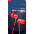 Miniatyrbillede 4 af 4: In-Ear Kablede hovedtelefoner med mikrofon 3,5 mm iPhone Samsung Red Red