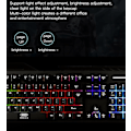 Miniatyrbild 4 av 8: XO RGB Backlit Mekaniskt Metall Gaming LED Tangentbord Svart