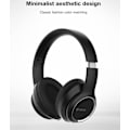 Miniatyrbillede 5 af 5: Devia Kintone Vikbara On-Ear 40mm rådlösa Bluetooth HD-hörlurar Black