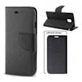 Pikkukuva 2 / 2: Huawei Y5 (2019) - Smart Fancy Flip Case Mobilplånbok - Svart Black