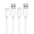 Miniatyrbild 1 av 5: 2-PACK USB-C Snabbladdning 2.4A kabel för Samsung, Android -1m multifärg