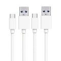 Pikkukuva 1 / 5: 2-PACK USB-C Snabbladdning 2.4A kabel för Samsung, Android -1m Multicolor
