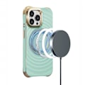 Miniatyrbillede 2 af 3: iPhone 13 / iPhone 14 - MagSafe-kompatibel Circle Glam Mag Skal Mynta Mint