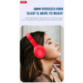 Pikkukuva 5 / 6: XO Bluetooth V5.2 -stereokuulokkeet, 15 tuntia musiikkiaikaa Red