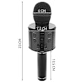Miniatyrbillede 2 af 3: Karaoke Trådlös Mikrofon med Bluetooth-högtalare - Svart Black