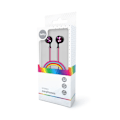 Pikkukuva 3 / 3: In-Ear Rainbow Hörlurar med mikrofon 3,5mm iPhone, Samsung Multicolor