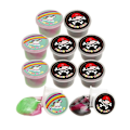 Miniatyrbild 1 av 2: 8-Pack Unicorn / Pirate Mini Slajm - Slime multifärg
