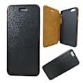Miniatyrbillede 1 af 3: iPhone 6 Plus / 6s Plus - Eco-Läder Slim Flip Case - Svart Black